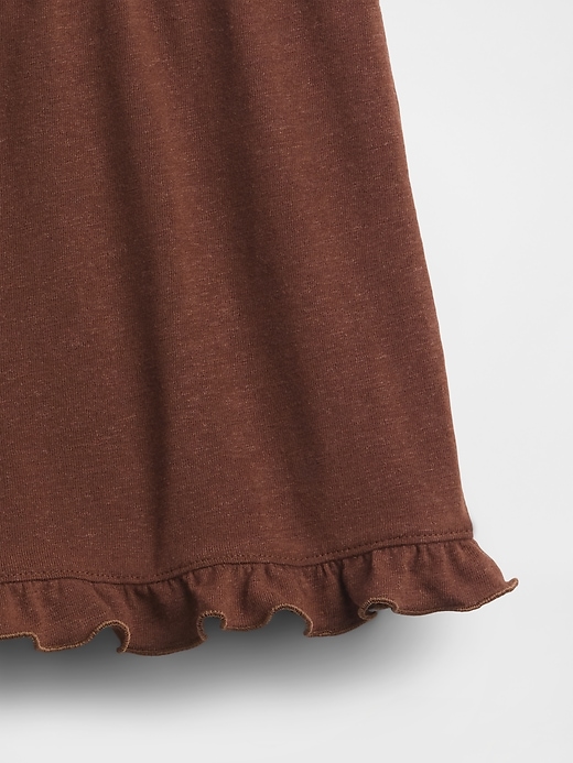 Image number 2 showing, Linen-Blend Ruffle PJ Shorts