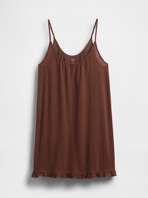 Image number 4 showing, Linen-Blend Ruffle PJ Dress