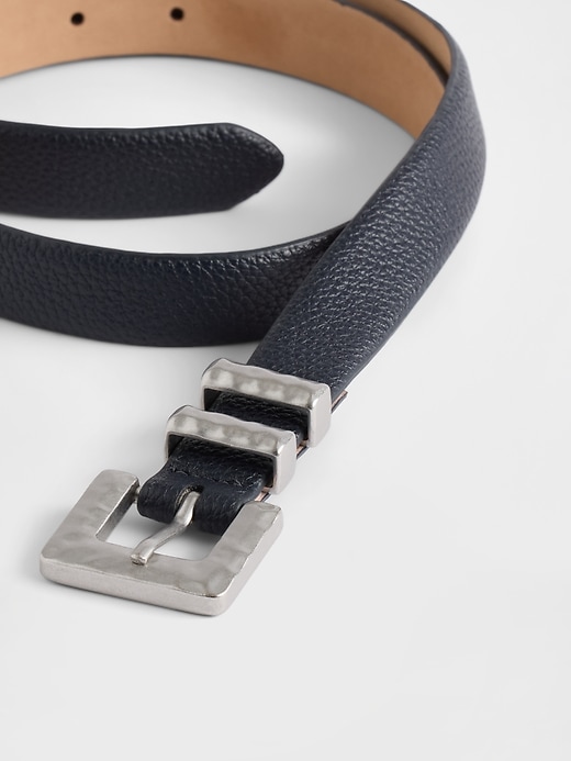 Image number 3 showing, Vegan Pebble Leather Belt