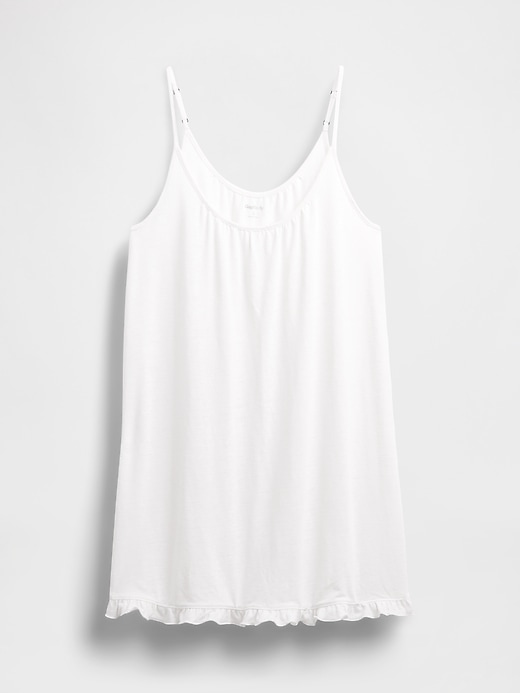 Image number 3 showing, Linen-Blend Ruffle PJ Dress