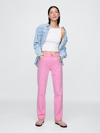 High Rise '90s Straight Jeans