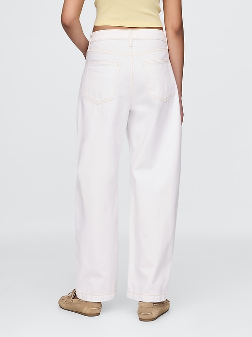 Image number 4 showing, Curvy High Rise Barrel Jeans