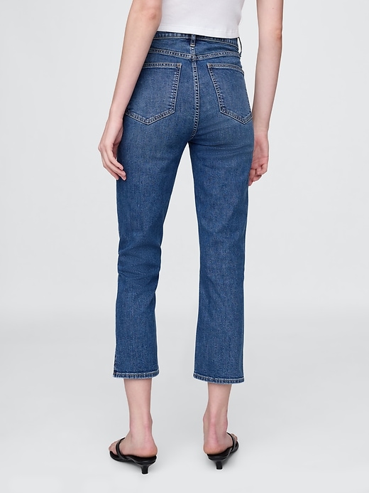 Image number 4 showing, High Rise Capri Jeans