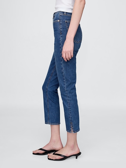 Image number 3 showing, High Rise Capri Jeans