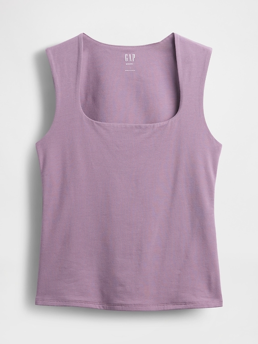 Image number 4 showing, CloseKnit Jersey Square-Neck Top