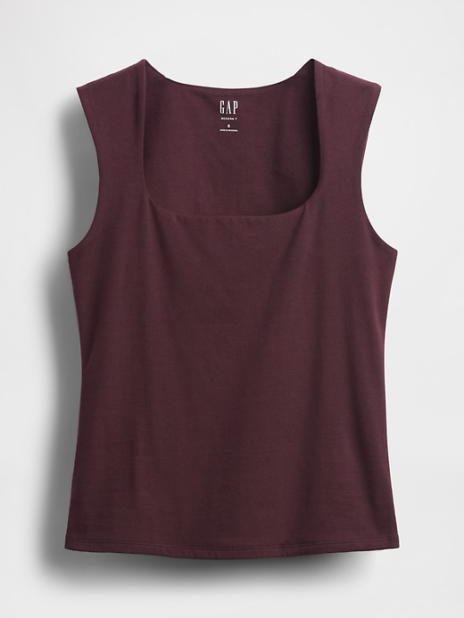 Image number 4 showing, CloseKnit Jersey Square-Neck Top