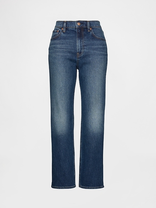 Image number 4 showing, High Rise '90s Straight Crop Jeans