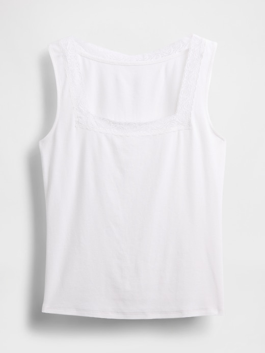 Image number 5 showing, Modern Lace-Trim Tank Top