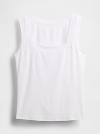 Modern Lace-Trim Tank Top