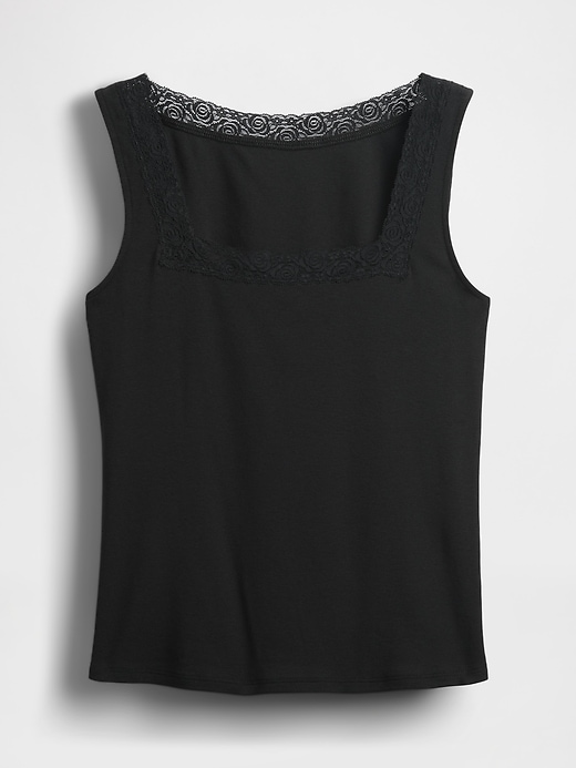 Image number 4 showing, Modern Lace-Trim Tank Top