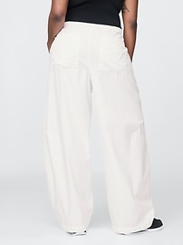 Low Rise Barrel Parachute Pants