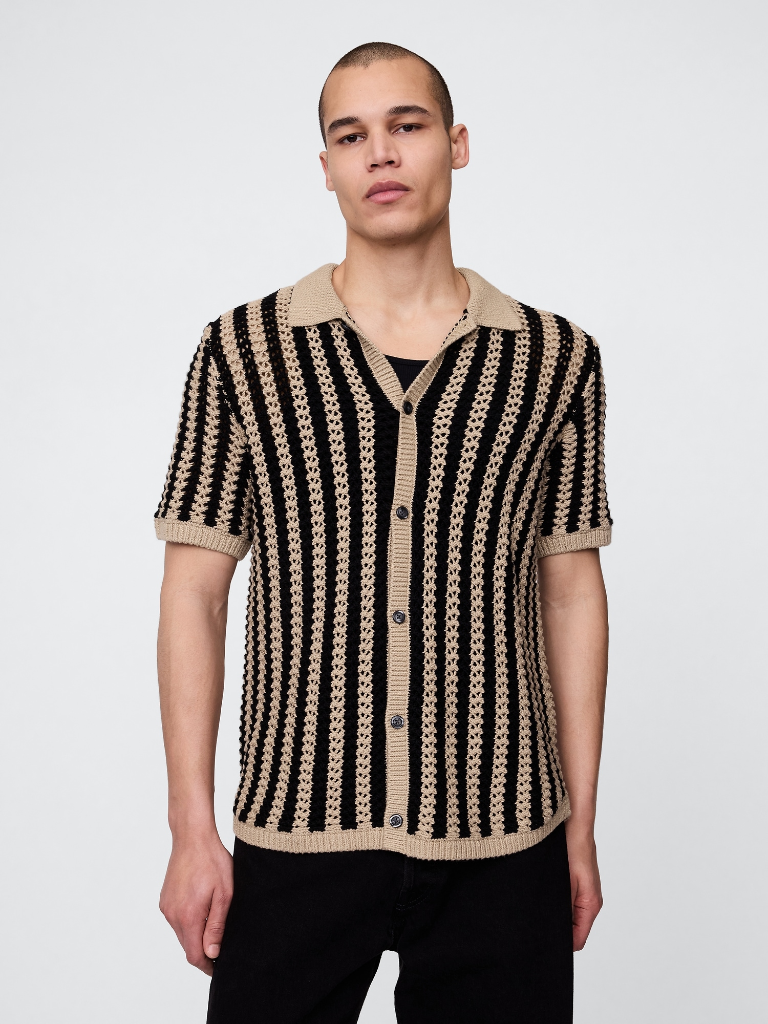 Mesh Sweater Shirt