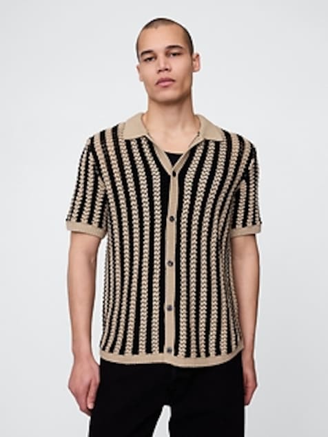 Mesh Sweater Shirt
