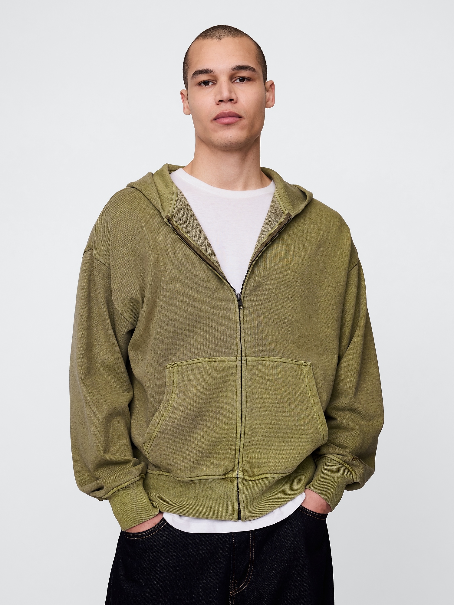 Heavyweight Oversized Zip Hoodie