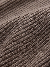 CashSoft Shaker-Stitch Boyfriend Sweater