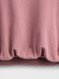 Heavyweight French Terry Bubble-Hem Sweatshirt