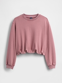 Heavyweight French Terry Bubble-Hem Sweatshirt