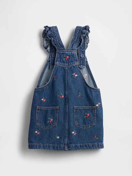 Image number 3 showing, Baby & Toddler Denim Ruffle Skirtall