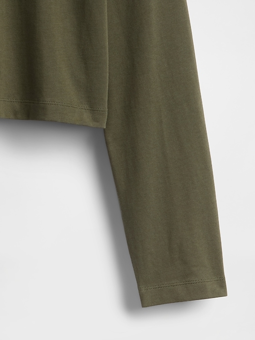 Image number 4 showing, Organic Cotton VintageSoft Heavyweight Crop T-Shirt