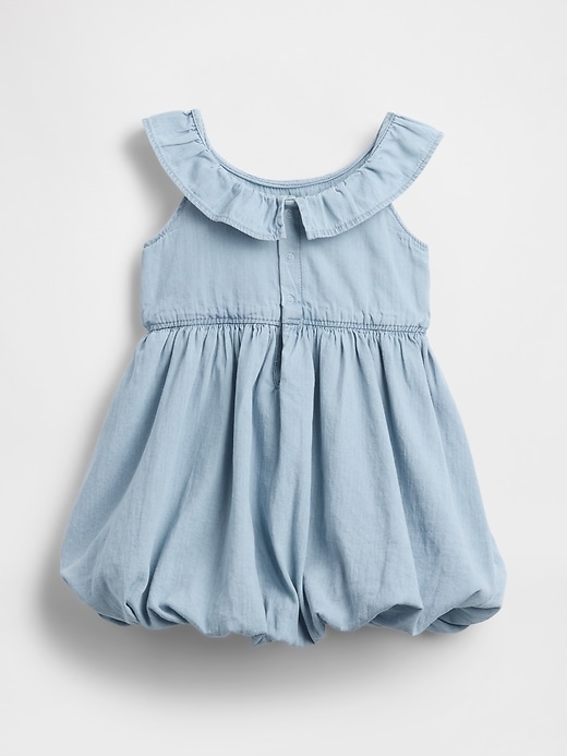 Image number 3 showing, Baby & Toddler Denim Bubble Dress