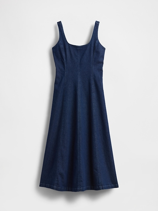 Image number 7 showing, Denim Square-Neck Maxi Dress