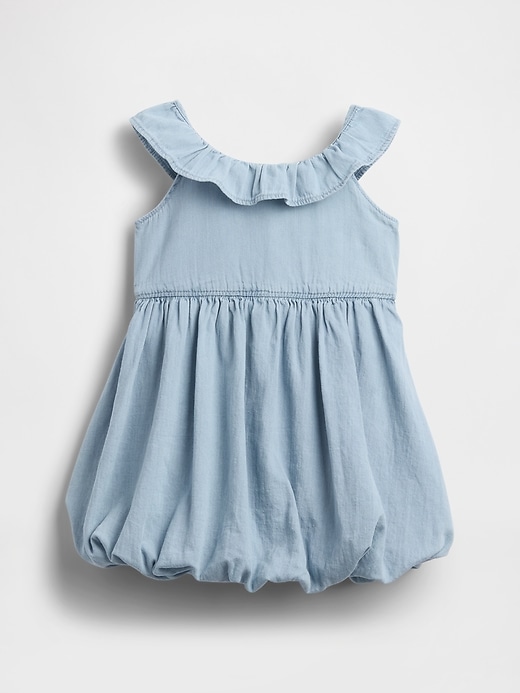 Image number 2 showing, Baby & Toddler Denim Bubble Dress