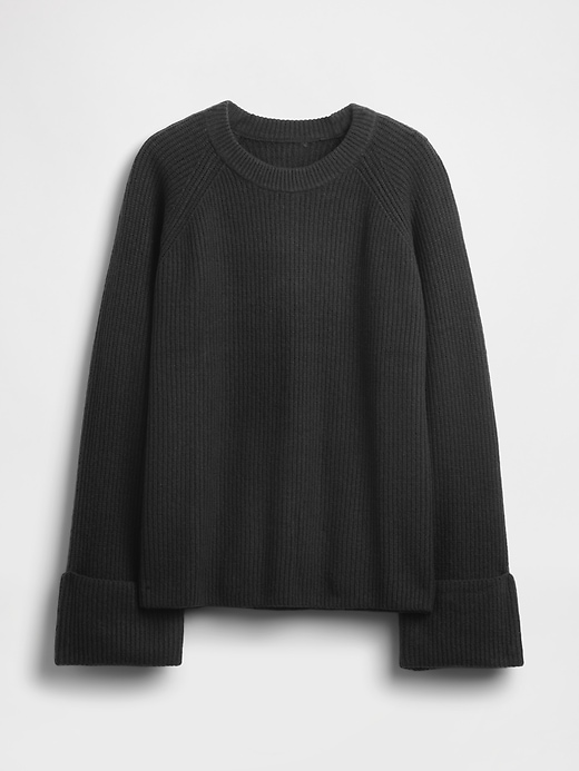 Image number 5 showing, CashSoft Shaker-Stitch Boyfriend Sweater