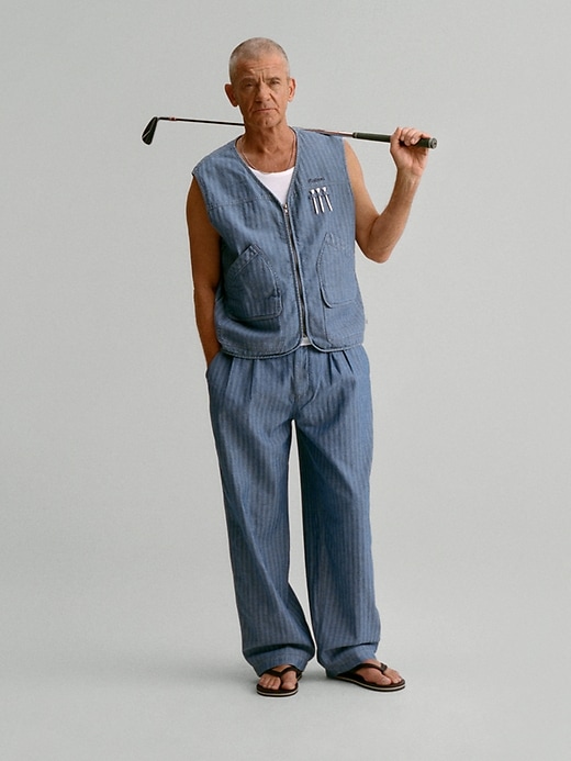 Image number 8 showing, Gap × Malbon Herringbone Utility Vest