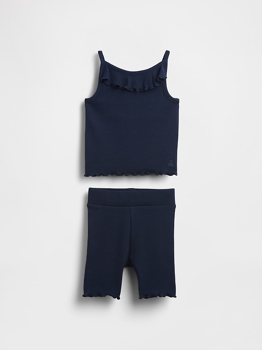 Image number 1 showing, Baby & Toddler Ruffle Rib Outfit Set