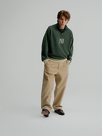 Gap × Malbon Heavyweight Logo Quarter-Zip Pullover