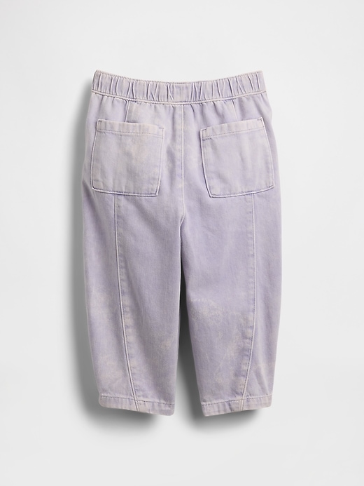 Image number 3 showing, Baby & Toddler Pull-On Barrel Jeans