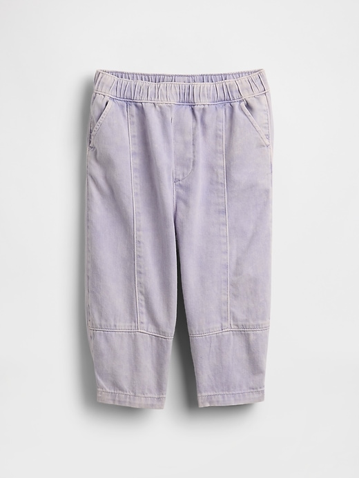 Image number 2 showing, Baby & Toddler Pull-On Barrel Jeans