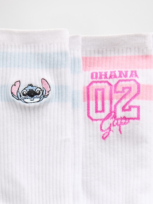 Image number 2 showing, Lilo & Stitch Adult Crew Socks (2-Pack)