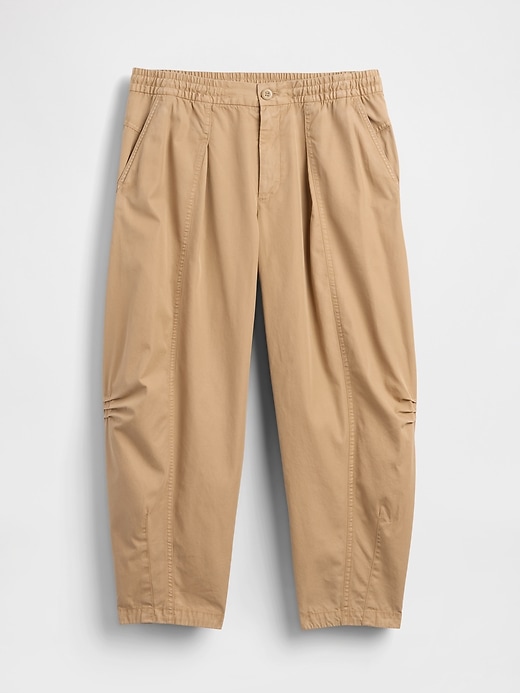 Image number 7 showing, Mid Rise Twill Barrel Pants