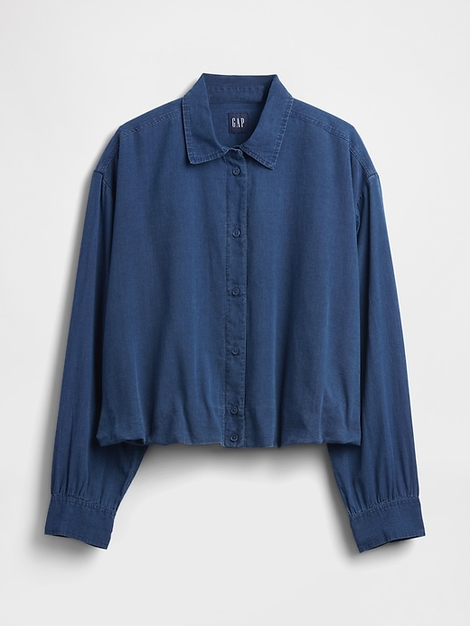 Image number 5 showing, Oversized Bubble Crop Shirt