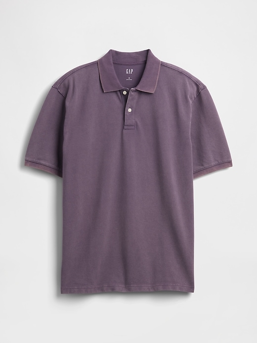 Image number 5 showing, Relaxed Pique Polo Shirt
