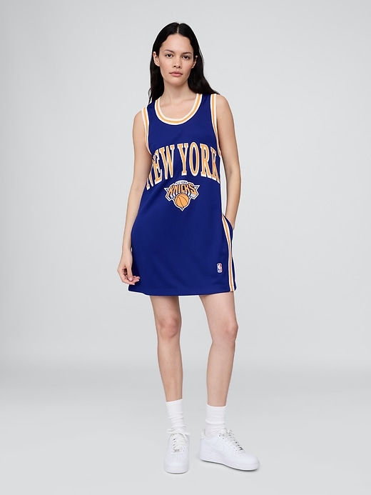 Image number 1 showing, NBA New York Knicks Recycled Jersey Mini Dress
