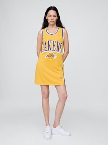 NBA Los Angeles Lakers Recycled Jersey Mini Dress