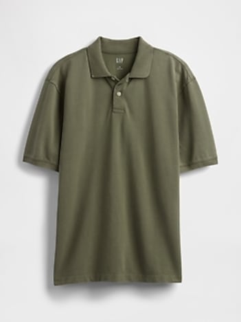 Relaxed Pique Polo Shirt
