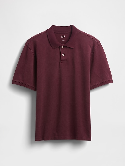 Image number 5 showing, Relaxed Pique Polo Shirt