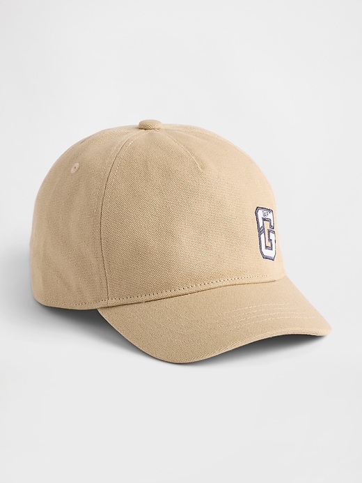 View large product image 1 of 1. Kids Organic Cotton Logo Baseball Hat