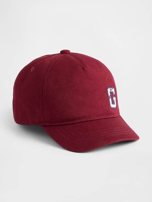 View large product image 1 of 1. Kids Organic Cotton Logo Baseball Hat