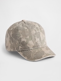 View large product image 1 of 1. Kids Organic Cotton Camo Baseball Hat