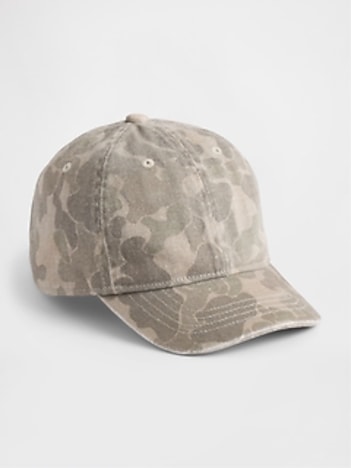 Kids Organic Cotton Camo Baseball Hat