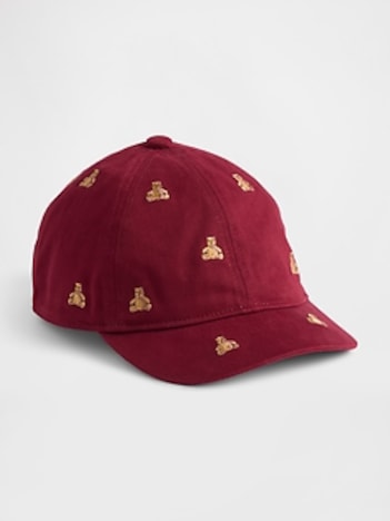 Toddler Organic Cotton Bear Baseball Hat