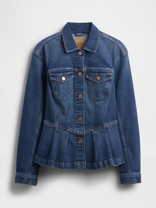 Image number 4 showing, Peplum Denim Jacket