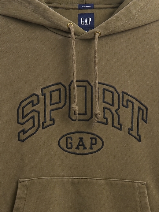 Image number 4 showing, Heavyweight Oversized Crop Logo Hoodie