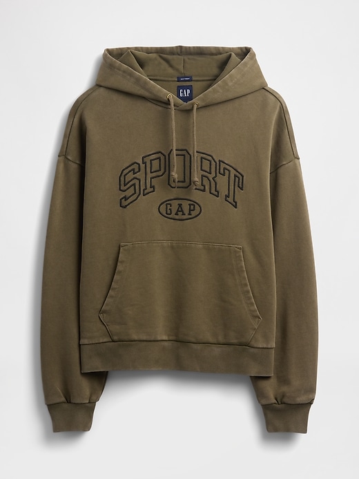 Image number 5 showing, Heavyweight Oversized Crop Logo Hoodie