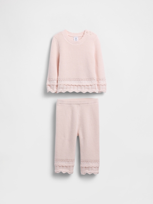 Image number 1 showing, Baby Rib Sweater Outfit Set