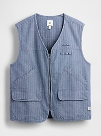 Gap × Malbon Herringbone Utility Vest